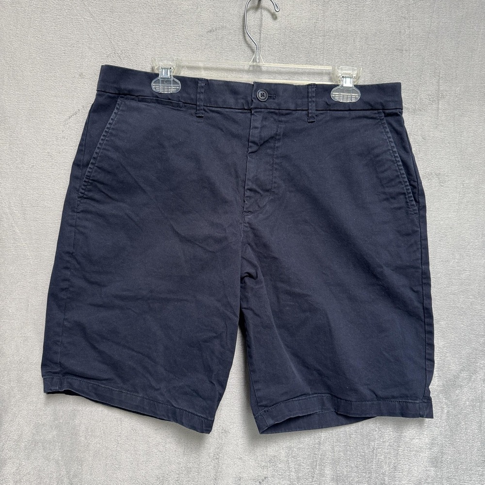 Gap Chino Shorts Mens 34 Blue 10 Inch New Classic Navy Stretch Casual Summer